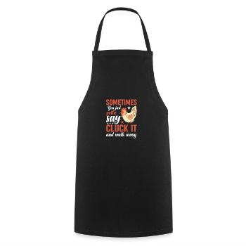 Rooster Chicken Farmer Farmers Farmers - Cooking Apron - black - Front - AI Model Male 185 dark (185cm)
