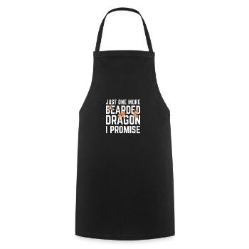 Dragon barbu cool pour hommes et femmes, - Tablier de cuisine - noir - Devant - AI Model Male 185 dark (185cm)