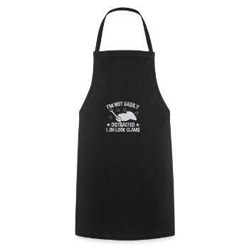 Clam Digging Seafood Clammer Shell Design - Kochschürze - Schwarz - Vorne - AI Model Male 185 dark (185cm)