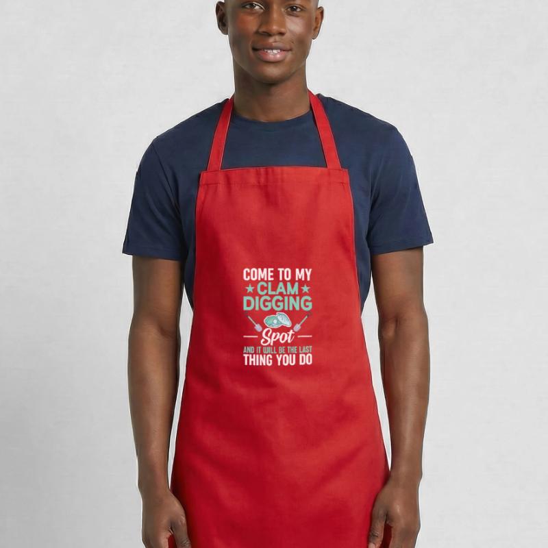 Funny shell digger making shells from shells Cooking Apron