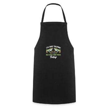 Rainette aux yeux rouges, amphibien de la forêt tropicale - Tablier de cuisine - noir - Devant - AI Model Male 185 dark (185cm)