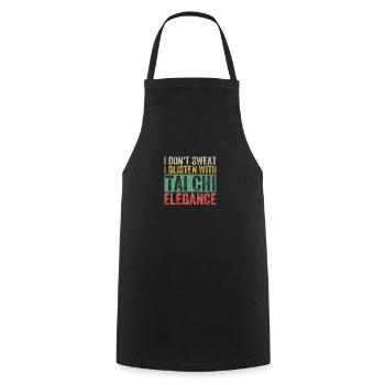 Art du Tai Chi pour les grands-pères, art martial Tai Chi - Tablier de cuisine - noir - Devant - AI Model Male 185 dark (185cm)