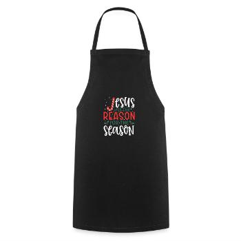 Elfes de Noël - Tablier de cuisine - noir - Devant - AI Model Male 185 dark (185cm)