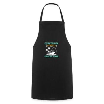 Cruise with the family cruise ship - Cooking Apron - black - Front - AI Model Male 185 dark (185cm)