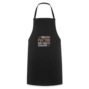 Fishermen Fishing Anglers Sport Anglers - Cooking Apron - black - Front - AI Model Male 185 dark (185cm)