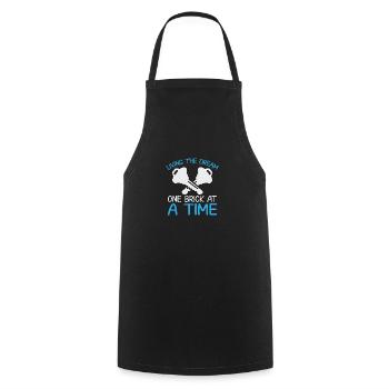 Homeowner Dream House Richtest House Builder - Cooking Apron - black - Front - AI Model Male 185 dark (185cm)
