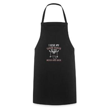 Sugar glider - Cooking Apron - black - Front - AI Model Male 185 dark (185cm)