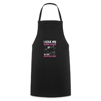 Sugar glider - Cooking Apron - black - Front - AI Model Male 185 dark (185cm)