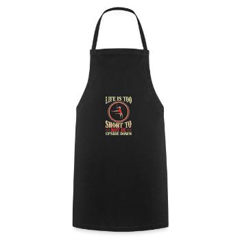 Trapèze de cirque pour costume de trapéziste - Tablier de cuisine - noir - Devant - AI Model Male 185 dark (185cm)