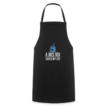 Getränk Flasche Rettet mein Leben - Kochschürze - Schwarz - Vorne - AI Model Male 185 dark (185cm)