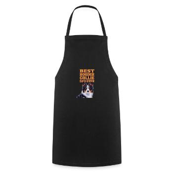 Border Collie Propriétaire de chien pour les amoureux des chiens - Tablier de cuisine - noir - Devant - AI Model Male 185 dark (185cm)