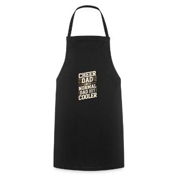 Un père normal, un athlète plus cool - Tablier de cuisine - noir - Devant - AI Model Male 185 dark (185cm)