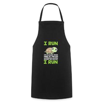 Marathonien Marathonien - Tablier de cuisine - noir - Devant - AI Model Male 185 dark (185cm)