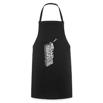 Basejumping - chute libre - Tablier de cuisine - noir - Devant - AI Model Male 185 dark (185cm)