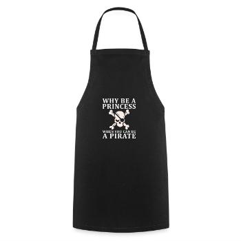 Pirate Kids Skull Party Pirates - Tablier de cuisine - noir - Devant - AI Model Male 185 dark (185cm)