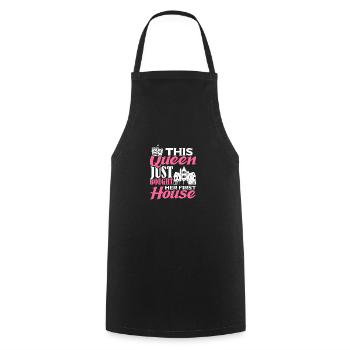 Queen bought homeowner homeowner - Cooking Apron - black - Front - AI Model Male 185 dark (185cm)