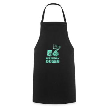 56 - Cooking Apron - black - Front - AI Model Male 185 dark (185cm)