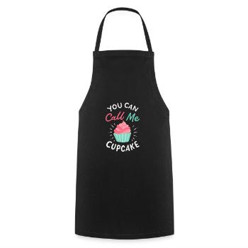 Du kannst mich Cupcake nennen - Kochschürze - Schwarz - Vorne - AI Model Male 185 dark (185cm)