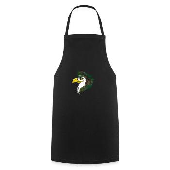 Dominica - Cooking Apron - black - Front - AI Model Male 185 dark (185cm)