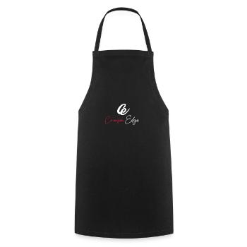 Crimson Edge Logo - Cooking Apron - black - Front - AI Model Male 185 dark (185cm)