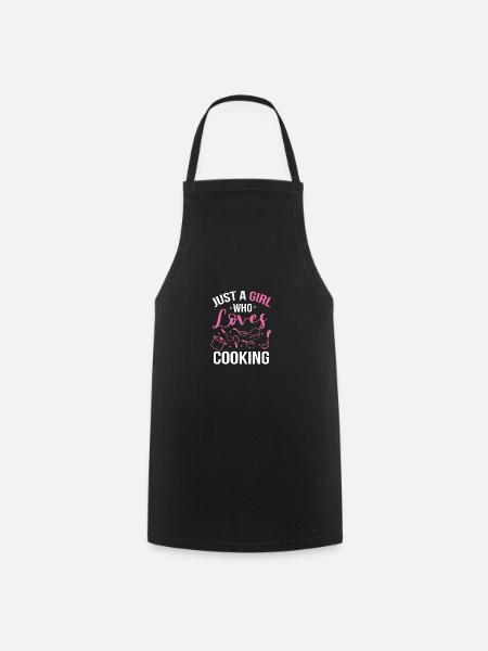 Köchin Kochen Restaurant Kochkunst - Kochschürze - Schwarz