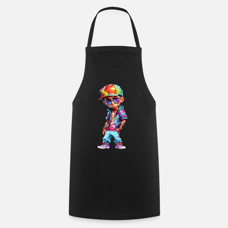 Cool Adolescent Garçon - Tablier de cuisine - noir