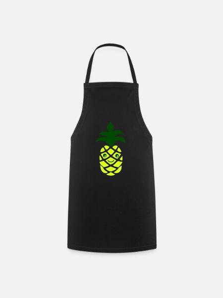 Ananas - Kochschürze - Schwarz