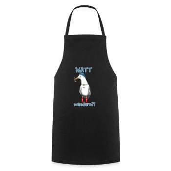 Watt hiking? Seagull Captain Sea - Cooking Apron - black - Front - AI Model Male 185 dark (185cm)