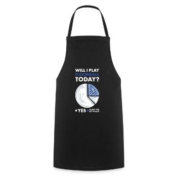 Sport Will I Play Floorball - Cooking Apron - black - Front - AI Model Male 185 dark (185cm)