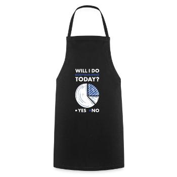 Sport Will I Do Bodybuilding Today - Cooking Apron - black - Front - AI Model Male 185 dark (185cm)