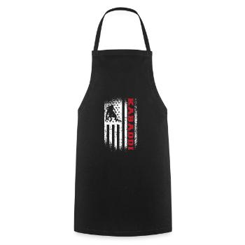 Geschenk für Kabaddi Liebhaber - Kochschürze - Schwarz - Vorne - AI Model Male 185 dark (185cm)