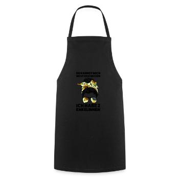 Oma & 2 Enkelinnen Familie Omas Geschenk - Kochschürze - Schwarz - Vorne - AI Model Male 185 dark (185cm)