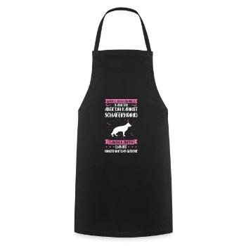 Schäferhund Hund Schäferhunde Geschenk - Kochschürze - Schwarz - Vorne - AI Model Male 185 dark (185cm)
