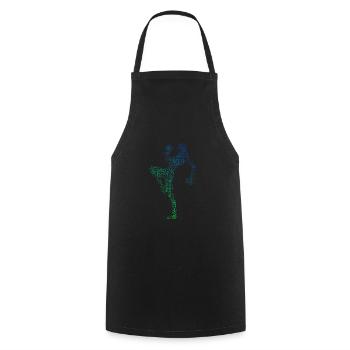Boxe Kickboxing Kickboxing Hommes Femmes - Tablier de cuisine - noir - Devant - AI Model Male 185 dark (185cm)