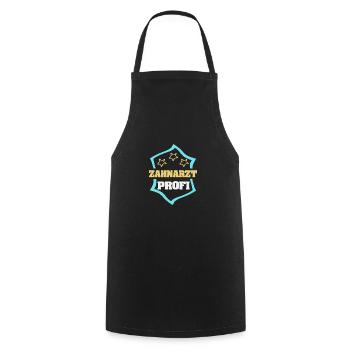 Profession Dentist - Cooking Apron - black - Front - AI Model Male 185 dark (185cm)