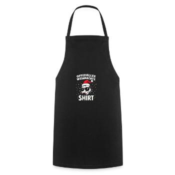 Lustiger Fußball - Spruch Weihnachten Advent Fest - Kochschürze - Schwarz - Vorne - AI Model Male 185 dark (185cm)