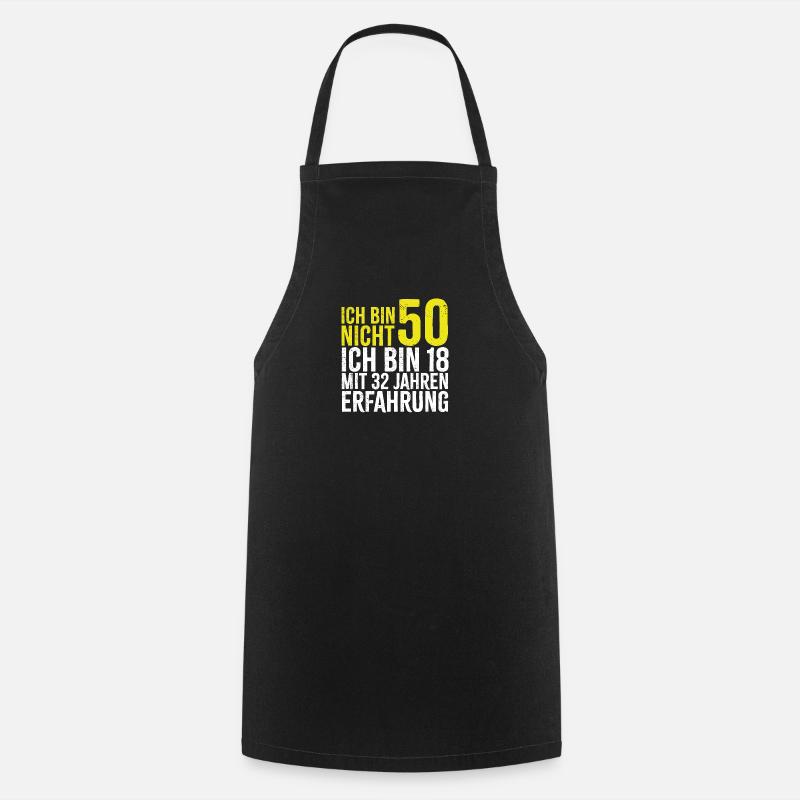 Ich bin nicht 50 - Kochschürze - Schwarz