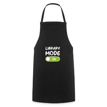 Book Books Funny Saying Gift Read Reader - Cooking Apron - black - Front - AI Model Male 185 dark (185cm)