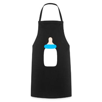 Baby 2025 Geburt Familie Geschenk Geschenkidee - Kochschürze - Schwarz - Vorne - AI Model Male 185 dark (185cm)
