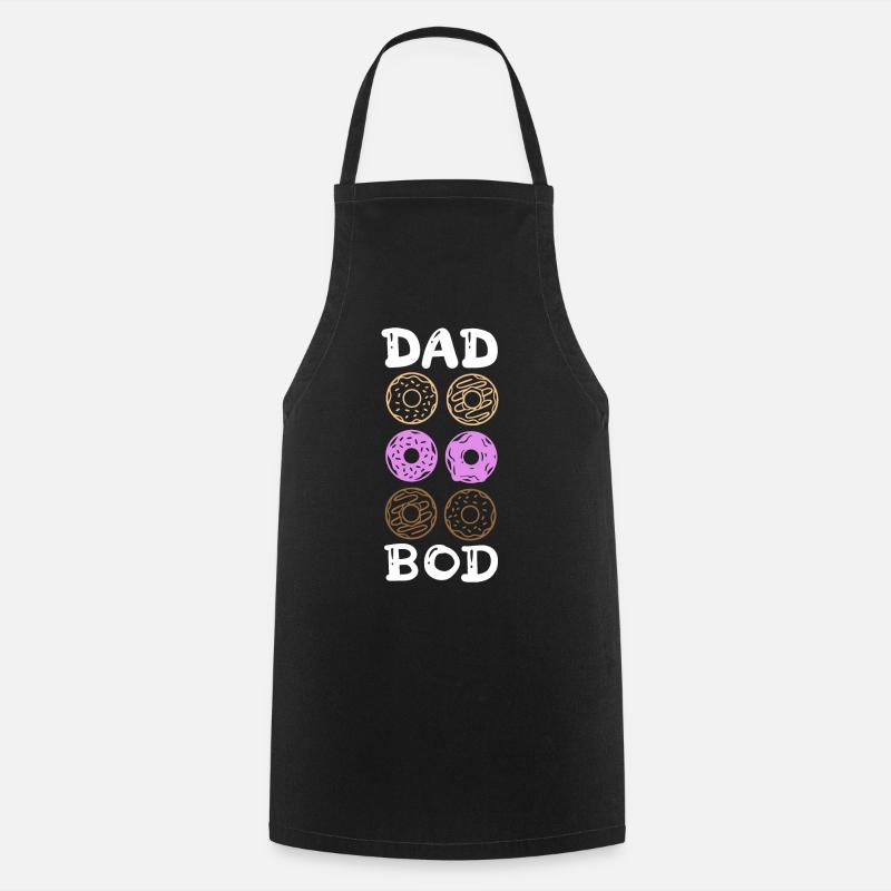 Dad Bod Donut Sixpack - Kochschürze - Schwarz
