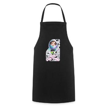 Explosion des œufs de bébé de Bourgeon de Pâques - Tablier de cuisine - noir - Devant - AI Model Male 185 dark (185cm)