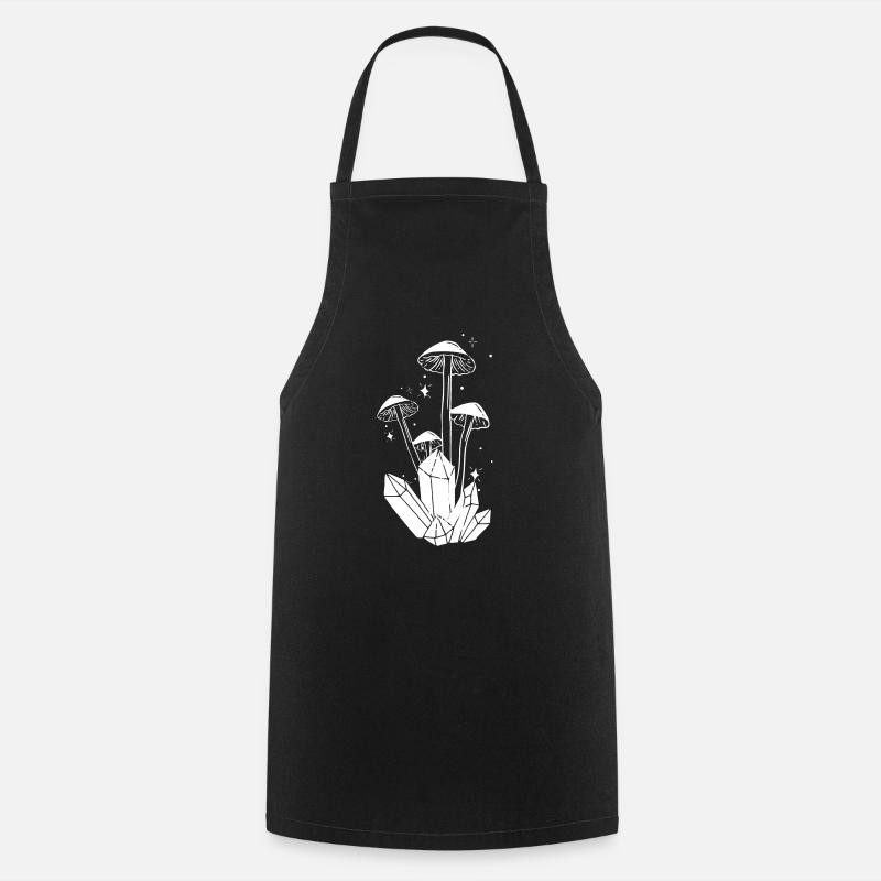 Crystal mushroom - Cooking Apron - black