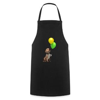 Labrador owner Labrador Retriever puppy - Cooking Apron - black - Front - AI Model Male 185 dark (185cm)