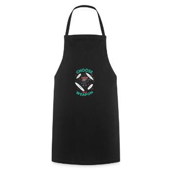 Choose Your Weapon Surfboards - Cooking Apron - black - Front - AI Model Male 185 dark (185cm)