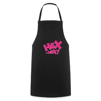 Bibi Blocksberg Hex-hex! pink - Kochschürze - Schwarz - Vorne - AI Model Male 185 dark (185cm)