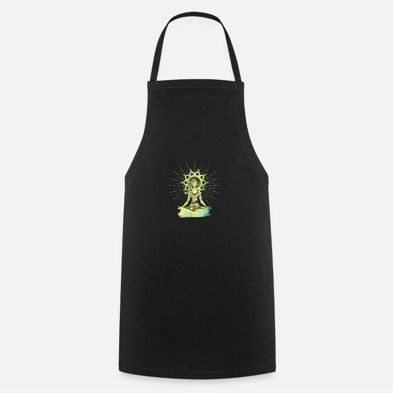 yoga - Cooking Apron - black