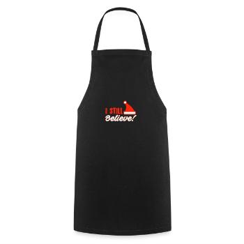 Weihnachtsmann - Kochschürze - Schwarz - Vorne - AI Model Male 185 dark (185cm)