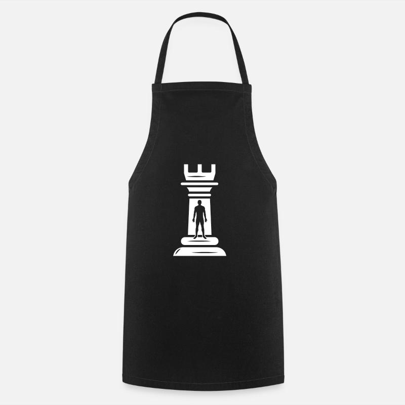 pièce d’échiquier d’échiquier de échiquier de échiqui - Tablier de cuisine - noir