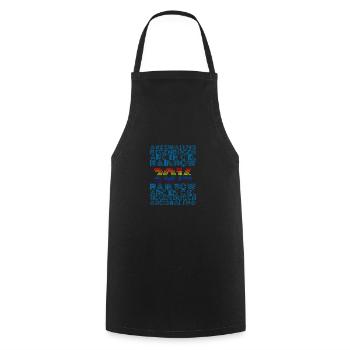 2014 - Cooking Apron - black - Front - AI Model Male 185 dark (185cm)