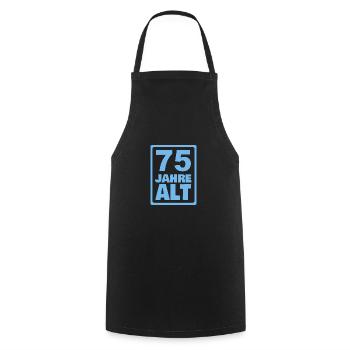 Alt 75 - Kochschürze - Schwarz - Vorne - AI Model Male 185 dark (185cm)